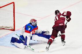 ICE HOCKEY WC SLOVAKIA-LATVIA