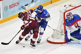 ICE HOCKEY WC SLOVAKIA-LATVIA