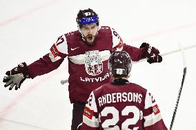 ICE HOCKEY WC SLOVAKIA-LATVIA