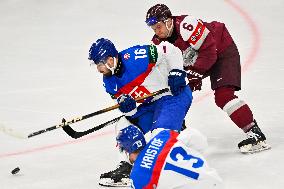 ICE HOCKEY WC SLOVAKIA-LATVIA