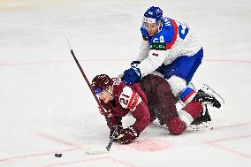 ICE HOCKEY WC SLOVAKIA-LATVIA