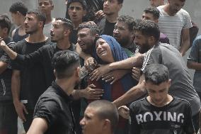 Israeli Airstrike In Jabalia Refugee Camp - Gaza