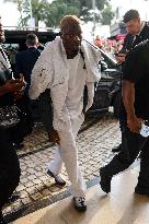 Cannes Tiakola leaves Hotel Martinez MP