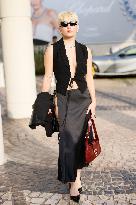 Cannes Lola Solia leaves Hotel Martinez MP