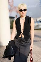 Cannes Lola Solia leaves Hotel Martinez MP