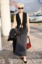 Cannes Lola Solia leaves Hotel Martinez MP