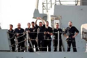 Frigate and Ship Return to Ferrol After Noble Shield - Spain