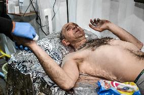 Stabilisation point of Ukraines 141st Brigade in Donetsk region