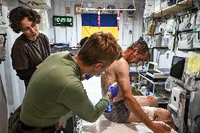 Stabilisation point of Ukraines 141st Brigade in Donetsk region