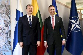 Lithuanian Prime Minister Gintautas Paluckas visits Finland
