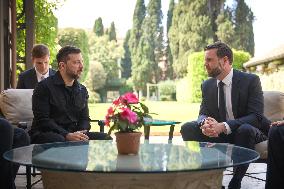 President Zelensky meets US Vice President JD Vance - Rome