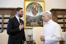 Pope Leo XIV Meets J.D. Vance - Vatican