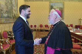 Pope Leo XIV Meets J.D. Vance - Vatican