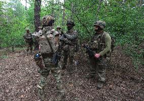 Tactical drills of Khartiia Brigade in Kharkiv region
