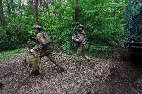 Tactical drills of Khartiia Brigade in Kharkiv region