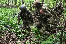 Tactical drills of Khartiia Brigade in Kharkiv region