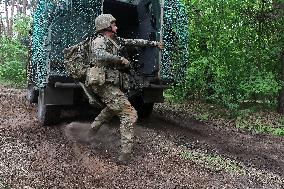 Tactical drills of Khartiia Brigade in Kharkiv region