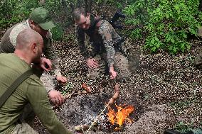 Tactical drills of Khartiia Brigade in Kharkiv region