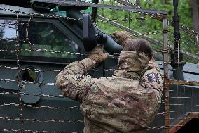 Tactical drills of Khartiia Brigade in Kharkiv region