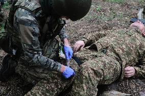Tactical drills of Khartiia Brigade in Kharkiv region