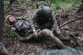 Tactical drills of Khartiia Brigade in Kharkiv region