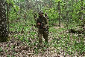 Tactical drills of Khartiia Brigade in Kharkiv region