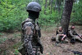 Tactical drills of Khartiia Brigade in Kharkiv region