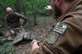 Tactical drills of Khartiia Brigade in Kharkiv region