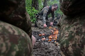 Tactical drills of Khartiia Brigade in Kharkiv region