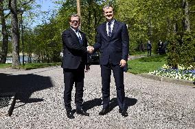 Lithuanian Prime Minister Gintautas Paluckas visits Finland