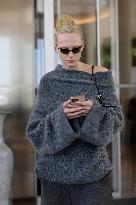 Cannes Alex Consani leaves Hotel Martinez MP