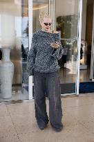 Cannes Alex Consani leaves Hotel Martinez MP