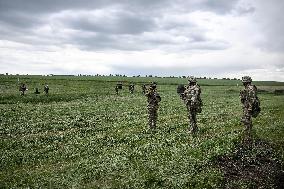 Combat coordination drills of Ukraines 141st Brigade
