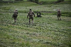 Combat coordination drills of Ukraines 141st Brigade
