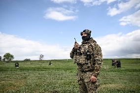 Combat coordination drills of Ukraines 141st Brigade