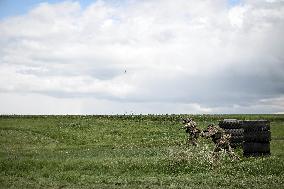 Combat coordination drills of Ukraines 141st Brigade