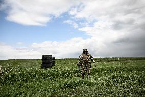 Combat coordination drills of Ukraines 141st Brigade