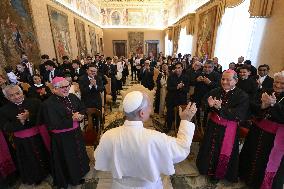 Pope Leo XIV Meets Peruvian Delegation From Chiclayo - Vatican
