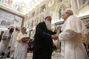 Pope Leo XIV Meets Interreligious Delegations  - Vatican