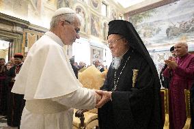 Pope Leo XIV Meets Interreligious Delegations  - Vatican