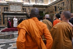 Pope Leo XIV Meets Interreligious Delegations  - Vatican