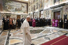 Pope Leo XIV Meets Interreligious Delegations  - Vatican