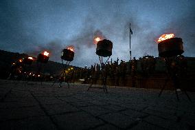 Initiation into Baida Youth Patriotic Movement in Zaporizhzhia