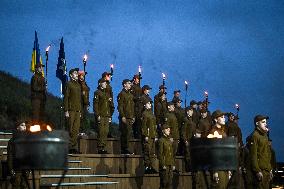 Initiation into Baida Youth Patriotic Movement in Zaporizhzhia