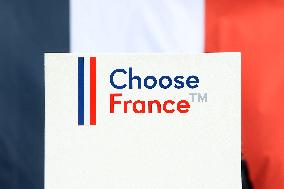 President Macron at the Daimler Buses Site - Meuse