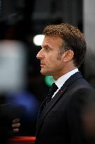 President Macron at the Daimler Buses Site - Meuse