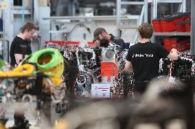 President Macron at the Daimler Buses Site - Meuse