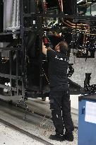 President Macron at the Daimler Buses Site - Meuse