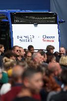 President Macron at the Daimler Buses Site - Meuse