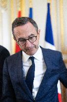 Bruno Retailleau gives a Press Conference - Paris
